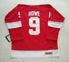 Replica Gordie Howe 9 Detroit Red Wings Jersey Size 50 Large