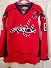 REEBOK NHL WASHINGTON CAPITALS ALEX OVECHKIN LOGO CAPTAIN JERSEY NEW SIZE 48