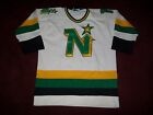 VINTAGE MINNESOTA NORTH STARS HOCKEY JERSEY BY PEDERSONS SIZE 44 ALL SEWN ACCURA