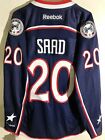Reebok Premier NHL Jersey Columbus Blue Jackets Brandon Saad Navy sz M