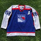 Rare VTG CCM New York Rangers Jagr STITCHED NHL Alternate Jersey 2XL