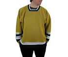 CCM Mens Nashville Predators Mustard Yellow Hockey Jersey XL Vintage Alternate