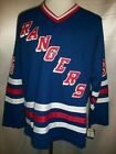 Mike Richter New York Rangers Blue 1990 97 Throwback CCM NHL Jersey Large