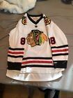 Patrick Kane Jersey Chicago Blackhawks White Youth L XL
