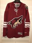 Reebok Authentic Arizona Coyotes NHL Hockey Jersey Burgundy Mens Size Small