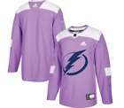 Authentic Adidas Tampa Bay Lightning Hockey Fights Cancer Jersey New Mens 50 M