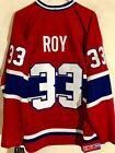 CCM Ribbed Knit LS NHL Jersey Montreal Canadiens Patrick Roy Red sz XL