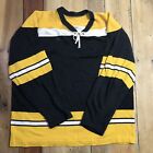 Bauer Boston Bruins 1968 1969 Blank Hockey Jersey Black Yellow Vintage Bobby Orr