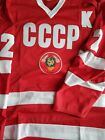 Fetisov 2 USSR CCCP Russian Hockey Replica Jersey Russia embroidered