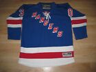 Reebok NHL NY Rangers Henrik Lundqvist Size Youth L XL Hockey Jersey Free Ship