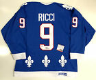 MIKE RICCI QUEBEC NORDIQUES SIGNED CCM VINTAGE JERSEY CUP 100TH PSA DNA COA