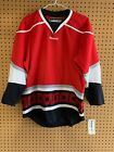 New Vintage Carolina Hurricanes Blank Hockey Jersey CCM Reebok Youth Size L XL