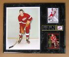 Detroit Red Wings Gordie Howe Early Career Photo Plaque Away Jersey