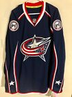 Reebok Authentic NHL Jersey Columbus Blue Jackets Team Navy sz 54