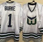 SEAN BURKE HARTFORD WHALERS 1993 VINTAGE THROWBACK HOME JERSEY SZ L