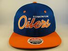 Edmonton Oilers NHL Zephyr Snapback Hat Cap Blue Orange