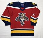 Vtg Starter Florida Panthers Kids Nhl Hockey Jersey Sz Youth S M Sewn 90s Red