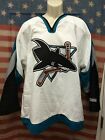 CCM San Jose Sharks Hockey Jersey Mens Large White Team VMware 01