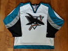 NHL San Jose Sharks CCM 1998 2007 White Jersey L