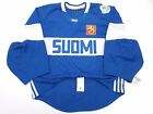 FINLAND BLUE 2016 WORLD CUP OF HOCKEY TEAM ISSUED ADIDAS JERSEY GOALIE CUT 58