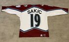 VINTAGE Colorado Avalanche Mens L White STITCHED Joe Sakic 19 Starter Jersey