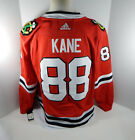 New Mens Chicago Blackhawks Patrick Kane 88 Authentic Adidas Red Jersey 2XL 56