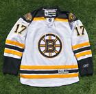 EUC Mens White Reebok Boston Bruins STITCHED NHL Hockey Lucic 17 Jersey M