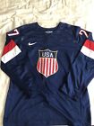 Nike USA hockey Jersey 2014 Ryan Mcdonagh 27 Embroidered Authentic Large