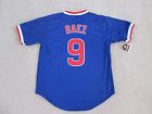 MLB Chicago CUBS 9 Javier BAEZ P O Blue Stitch Jersey Men L NEW SWEET