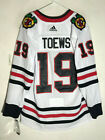 AUTHENTIC ADIDAS ADIZERO JERSEY CHICAGO BLACKHAWKS JONATHAN TOEWS WHITE SZ 54