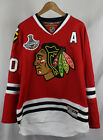 Reebok Chicago Blackhawks Patrick Sharp 10 2010 Champions Red Jersey Sz L