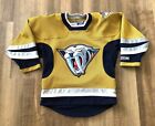 Nashville Predators VINTAGE Alternate Mustard Yellow CCM Jersey Youth Sm RARE