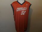 CHARLOTTE BOBCATS 50 OKAFOR REEBOK REGULAR SEASON NBA ORANGE JERSEY MEN 2XL