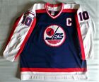 CCM AirKnit Vintage 80s Winnipeg Jets Dale Hawerchuk Authentic Jersey sz 54 RARE
