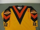 VINTAGE CCM VANCOUVER CANUCKS SMYL FLYING V JERSEY ORANGE MENS LARGE NICE