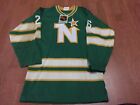 Vtg 70s Minnesota North Stars Sandow Sporting Knit Jersey NHL Durene 26 Sz S