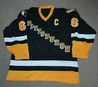 Vtg Mario Lemieux Pittsburgh Penguins CCM Hockey Jersey XL Airknit