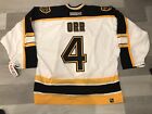 Authentic CCM Bobby Orr Boston Bruins Hockey Jersey Airknit Fight Strap Sz 52