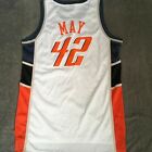 Sean May 42 Charlotte Bobcats NBA White Jersey Reebok Mesh Sewn Large L +2
