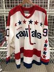 Vtg Washington Capitals Maska 90 JUNEAU Washington 74 80 Game Authentic Jersey