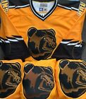 Boston Bruins Pooh Bear Starter Authentic Jersey Rare Vintage 54 R Made In US