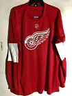 Adidas NHL JERSEY DETROIT RED WINGS JERSEY Red Long Sleeve sz LARGE