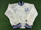 Tampa Bay Lightning Starter Jacket White M Starter Satin Coat Hockey jersey VTG