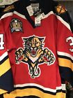 JOHN VANBIESBROUCK AUTHENTIC Starter FLORIDA PANTHERS JERSEY Size 48 NEW