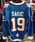 Mens Quebec Nordiques Joe Sakic Hockey Vintage Heritage NHL Jersey 5X Large