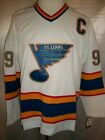 Wayne Gretzky St Louis Blues White Home 1987 94 Throwback CCM NHL Jersey Large