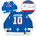 Guy Lafleur Quebec Nordiques Autographed Fanatics Vintage Hockey Jersey
