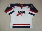 Nike USA Hockey Jersey Adult 2XL XXL White Blue United States Olympics NHL Mens