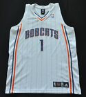 STEPHEN JACKSON Charlotte Bobcats Adidas Authentic Jersey White Pinstripe 48 XL