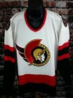 MASKA OTTAWA SENATORS HOCKEY JERSEY MEN MEDIUM CCM Embroidered STITCHED AIR KNIT